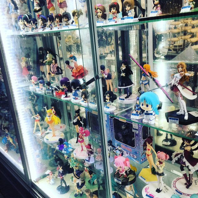 Anime figures in Akihabara